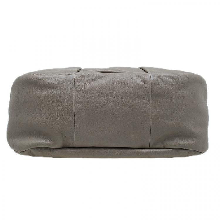 Pre Owned Marc by Marc Jacobs Cement Leather Marchive Messenger Bag