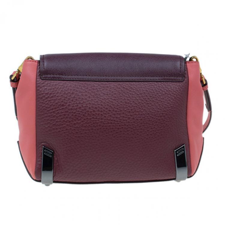Pre Owned Marc by Marc Jacobs Colorblock Leather Sheltered Island Satchel