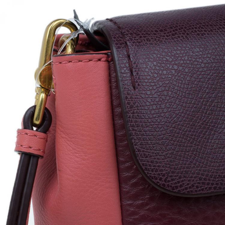 Pre Owned Marc by Marc Jacobs Colorblock Leather Sheltered Island Satchel