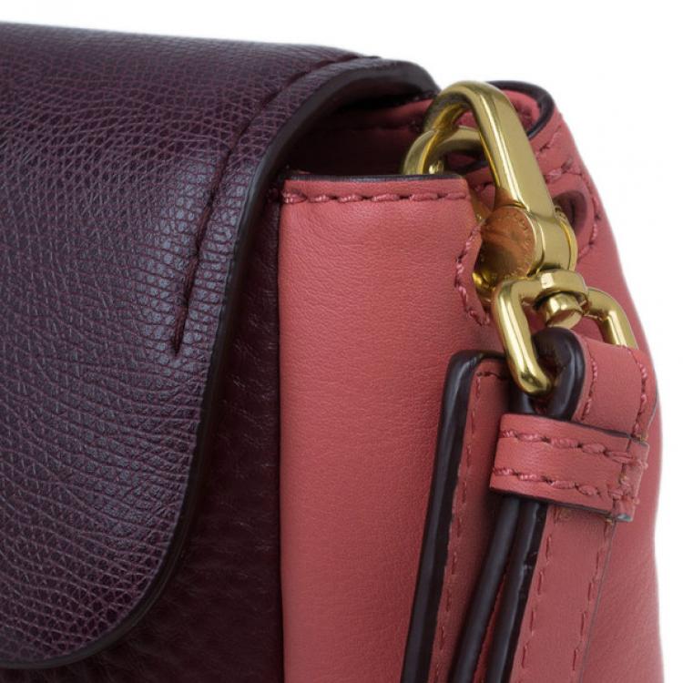 Pre Owned Marc by Marc Jacobs Colorblock Leather Sheltered Island Satchel
