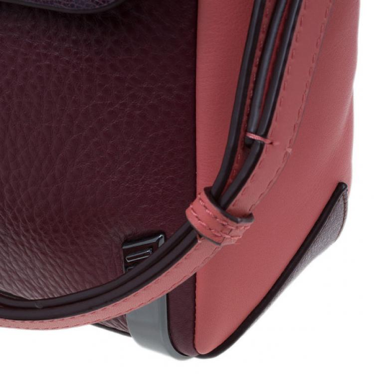 Pre Owned Marc by Marc Jacobs Colorblock Leather Sheltered Island Satchel