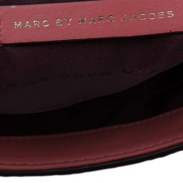 Pre Owned Marc by Marc Jacobs Colorblock Leather Sheltered Island Satchel
