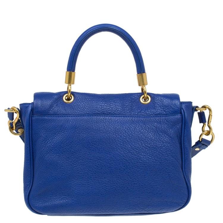 Pre Owned Marc by Marc Jacobs Blue Leather Lea Crossbody Bag