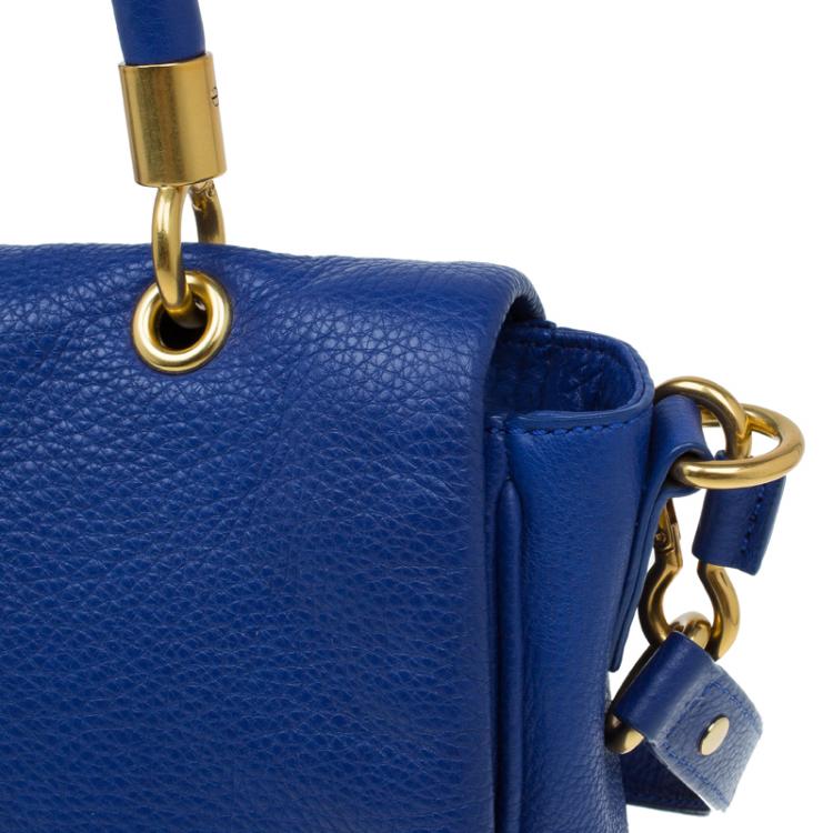 Pre Owned Marc by Marc Jacobs Blue Leather Lea Crossbody Bag