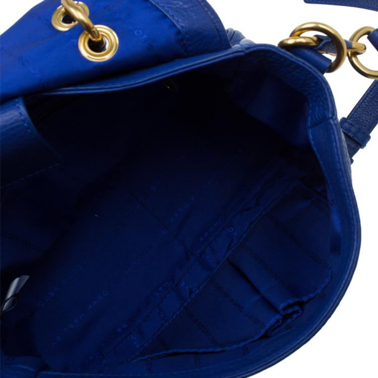 Pre Owned Marc by Marc Jacobs Blue Leather Lea Crossbody Bag
