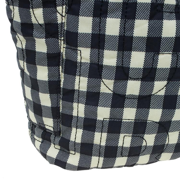 Pre Owned Marc By Marc Jacobs Black/Yellow Pretty Nylon Little Tate Tote
