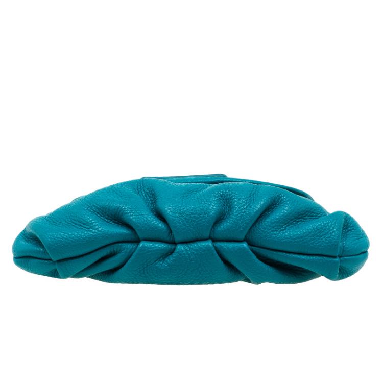Pre Owned Marc By Marc Jacobs Turquoise Leather Classic Q Karlie Bag