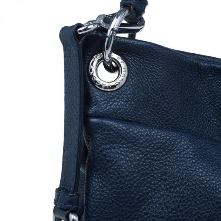 Pre Owned Marc by Marc Jacobs Blue Leather Classic Q Hillier Hobo