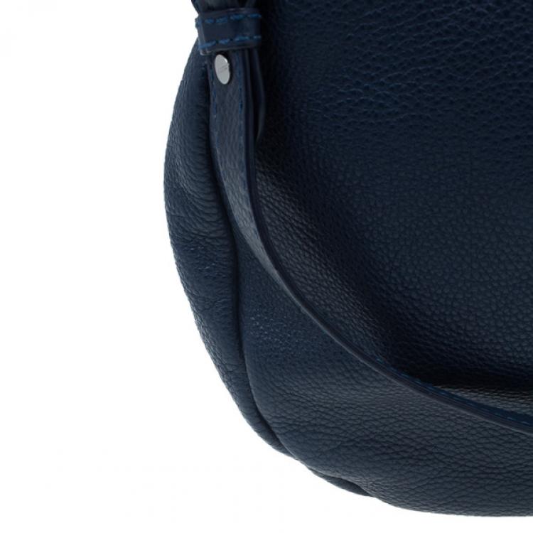 Pre Owned Marc by Marc Jacobs Blue Leather Classic Q Hillier Hobo