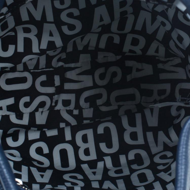 Pre Owned Marc by Marc Jacobs Blue Leather Classic Q Hillier Hobo