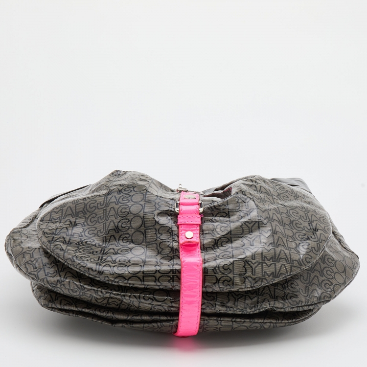 مملوكة مسبقًا Marc by Marc Jacobs Multicolor Coated Fabric and Patent Leather Lil Riz Hobo