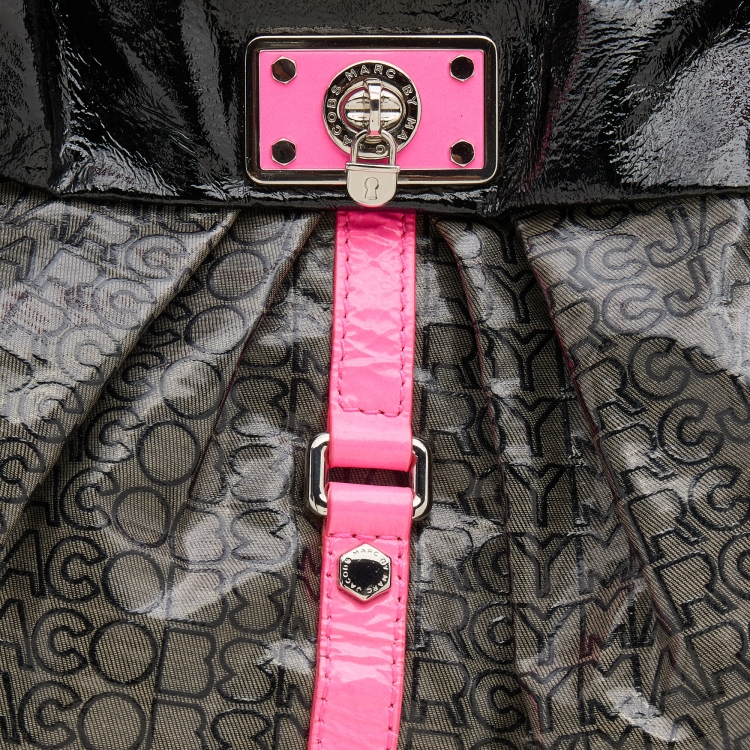 مملوكة مسبقًا Marc by Marc Jacobs Multicolor Coated Fabric and Patent Leather Lil Riz Hobo