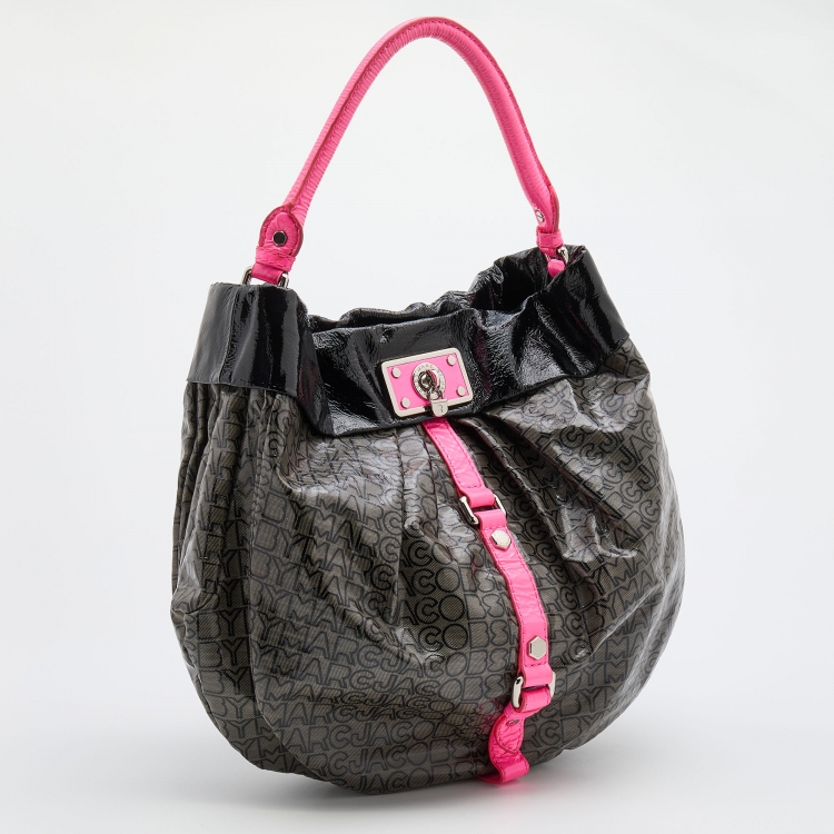 مملوكة مسبقًا Marc by Marc Jacobs Multicolor Coated Fabric and Patent Leather Lil Riz Hobo