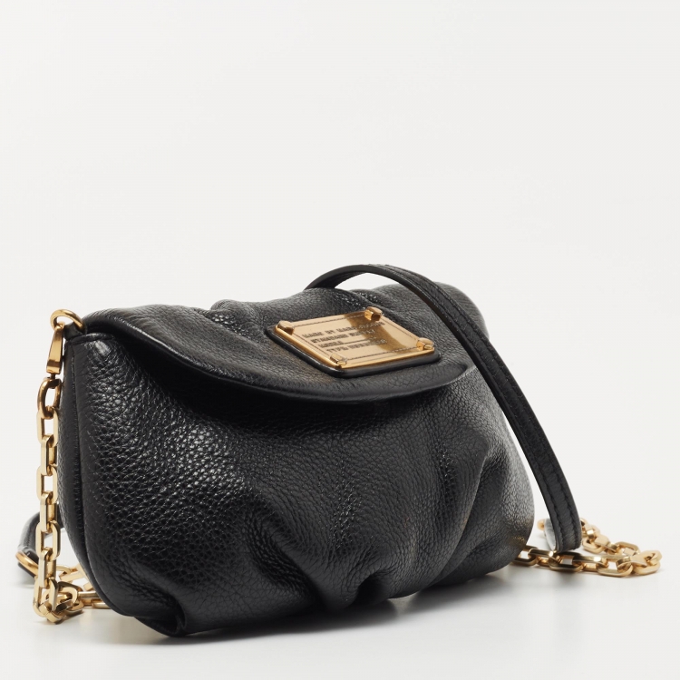 Pre Owned Marc by Marc Jacobs Black Leather Classic Q Karlie Crossbody Bag