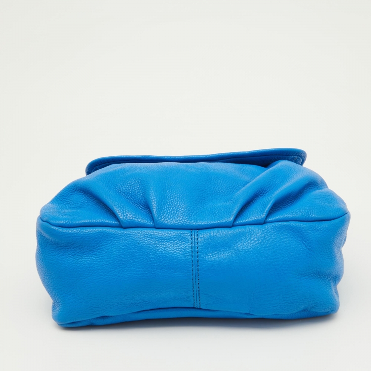 Pre Owned Marc by Marc Jacobs Blue Leather Classic Q Lil Ukita Top Handle Bag