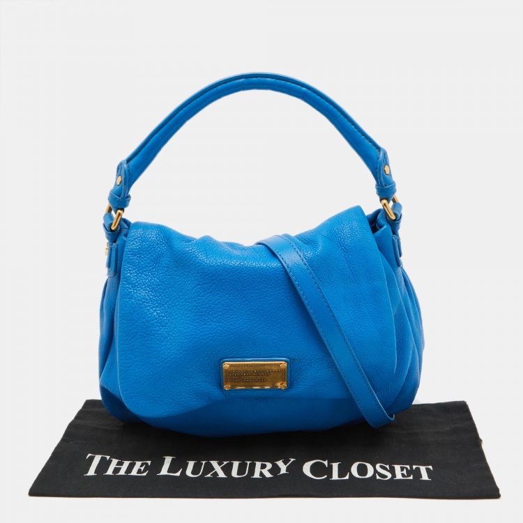 Pre Owned Marc by Marc Jacobs Blue Leather Classic Q Lil Ukita Top Handle Bag