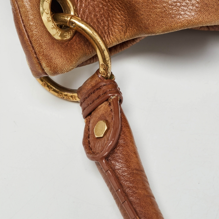Pre Owned Marc by Marc Jacobs Brown Leather Classic Q Hillier Hobo