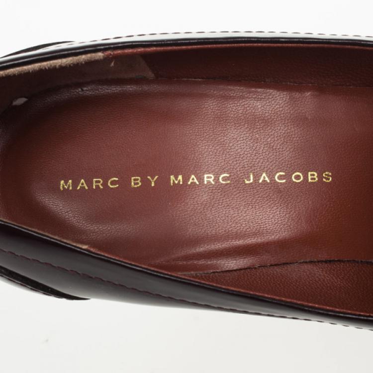 Pre Owned Marc by Marc Jacobs Brown Tassel Loafer Pumps Size 38