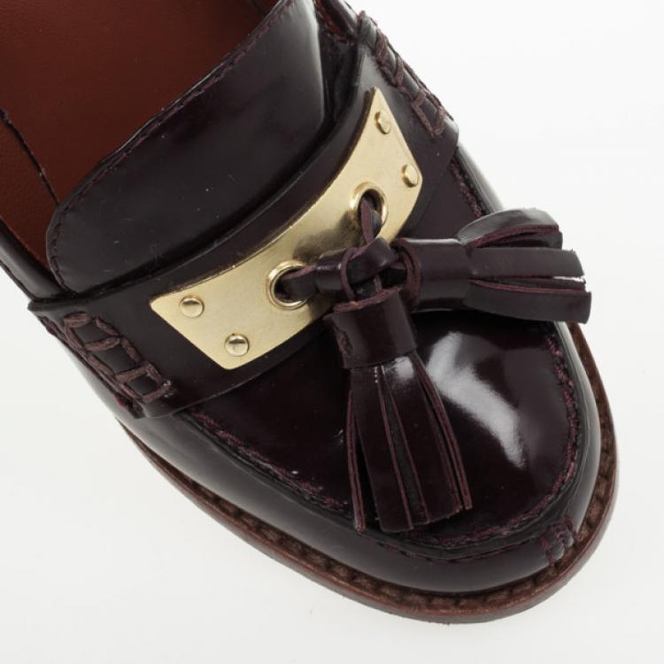 Pre Owned Marc by Marc Jacobs Brown Tassel Loafer Pumps Size 38