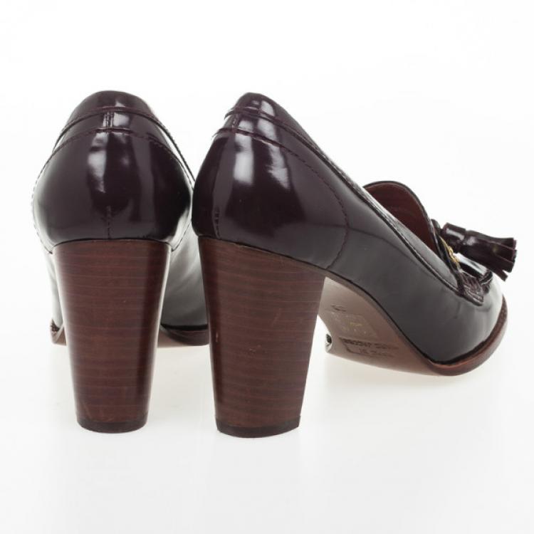 Pre Owned Marc by Marc Jacobs Brown Tassel Loafer Pumps Size 38