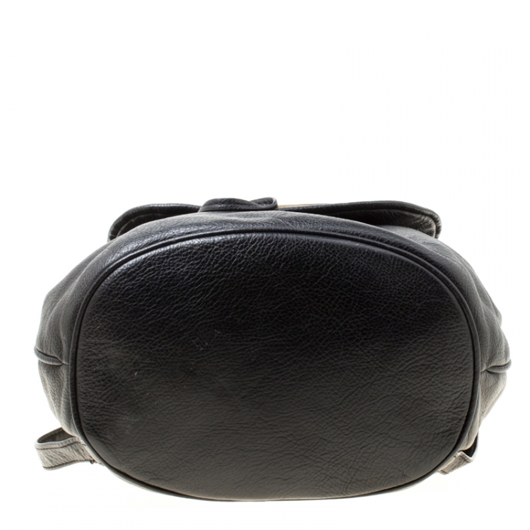 Pre Owned Marc by Marc Jacobs Black Leather Too Hot to Handle Backpack