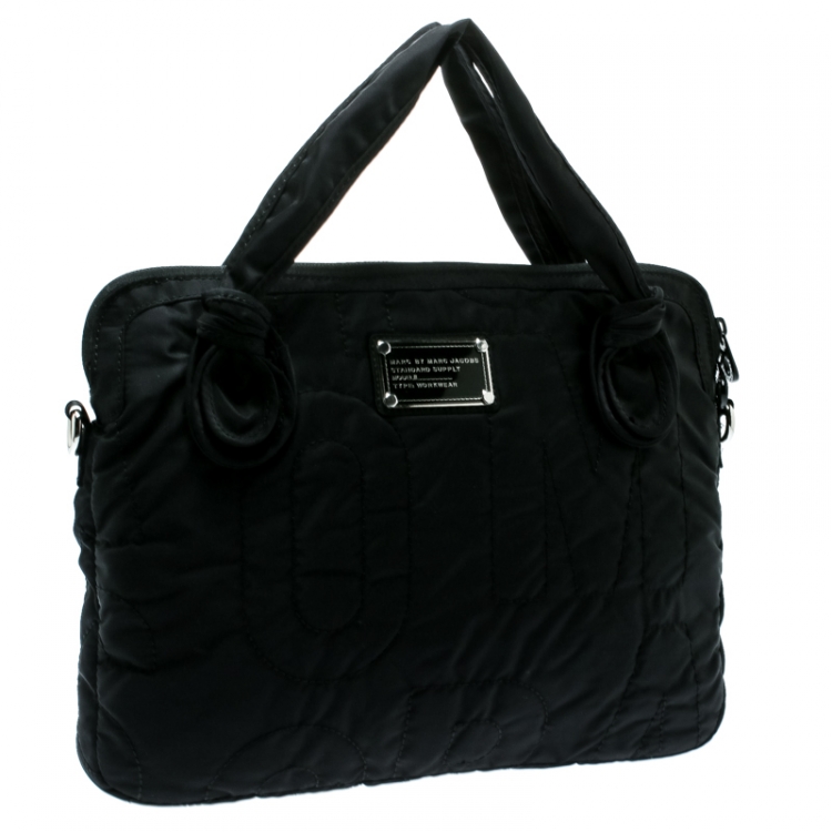 Pre Owned Marc By Marc Jacobs Black Nylon Pretty 13'' Laptop Bag