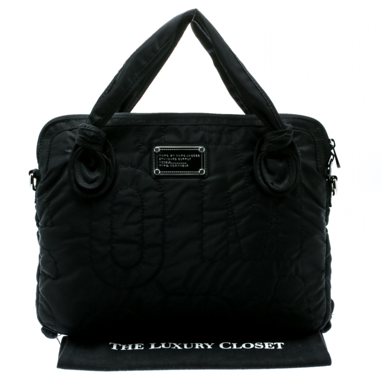 Pre Owned Marc By Marc Jacobs Black Nylon Pretty 13'' Laptop Bag