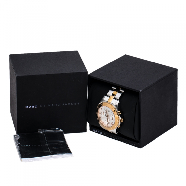Pre Owned  Marc By Marc Jacobs Silver Two-Tone Stainless Steel Blade MBM3178 Women's Wristwatch 41 mm