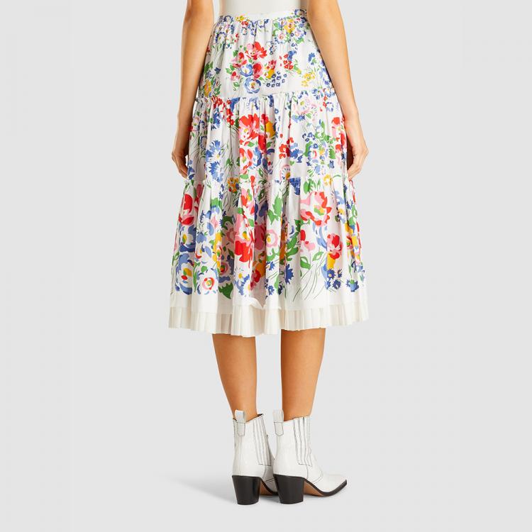 Pre Owned Marc Jacobs Multicoloured The Praire Liberty Print Midi Skirt US 14