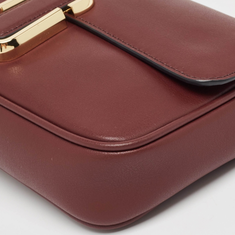 Pre Owned Marc Jacobs Burgundy Leather The J Marc Shoulder Bag