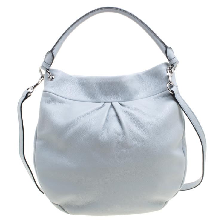 Pre Owned Marc Jacobs Ice Blue Leather Classic Hobo