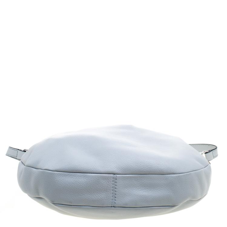 Pre Owned Marc Jacobs Ice Blue Leather Classic Hobo