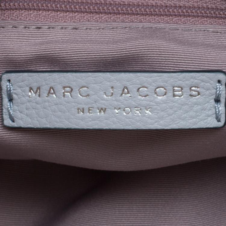 Pre Owned Marc Jacobs Ice Blue Leather Classic Hobo