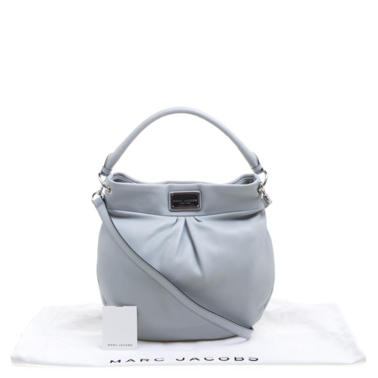 Pre Owned Marc Jacobs Ice Blue Leather Classic Hobo