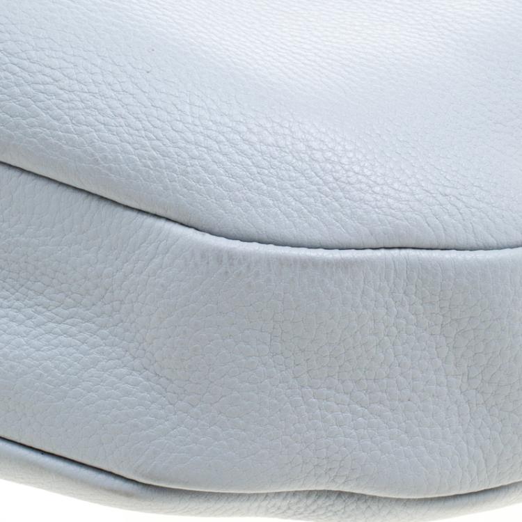 Pre Owned Marc Jacobs Ice Blue Leather Classic Hobo