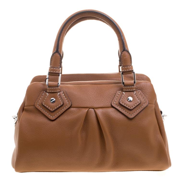 Pre Owned Marc Jacobs Brown Leather Small Groovee Satchel