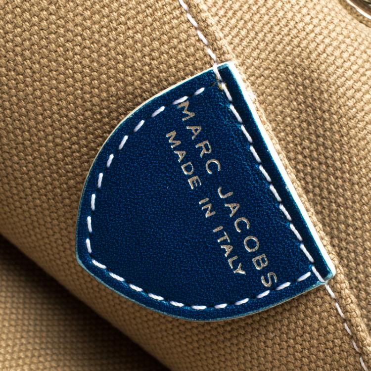 Pre Owned Marc Jacobs Matte Blue Leather The Venetia Ipad Case