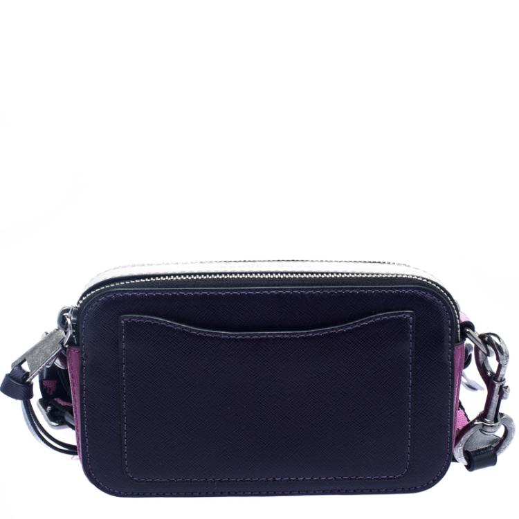 Pre Owned Marc Jacobs Nightshade Leather Small Snapshot Camera Bag