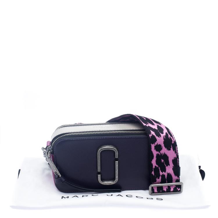 Pre Owned Marc Jacobs Nightshade Leather Small Snapshot Camera Bag