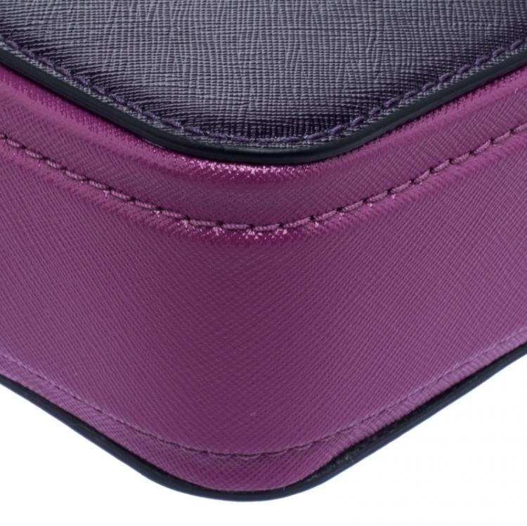 Pre Owned Marc Jacobs Nightshade Leather Small Snapshot Camera Bag