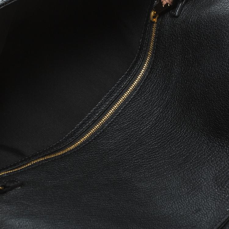 مملوكة مسبقًا Marc Jacobs Black Leather Eyelets Sandy Shoulder Bag