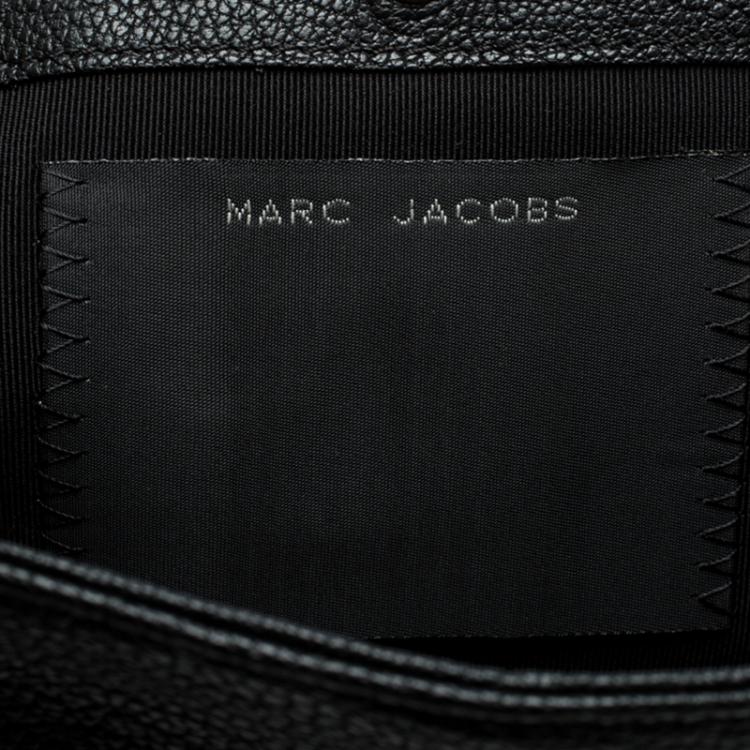 مملوكة مسبقًا Marc Jacobs Black Leather Eyelets Sandy Shoulder Bag