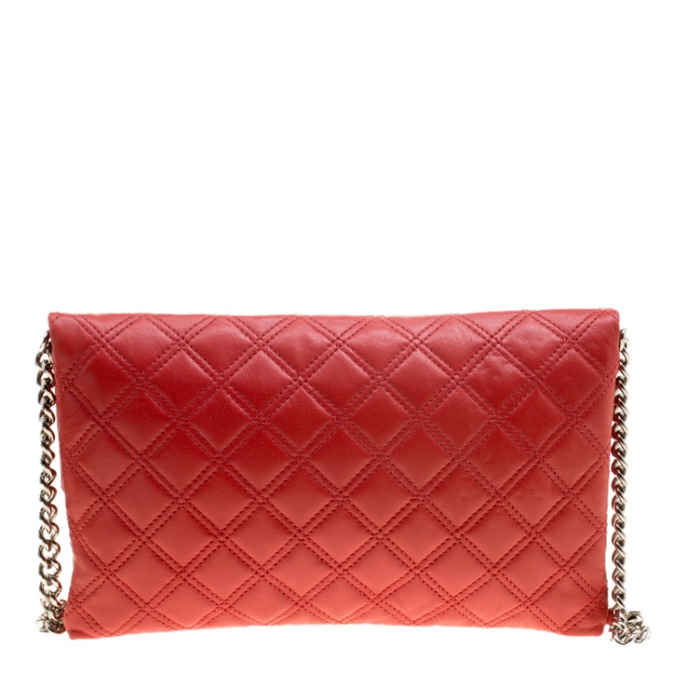 مملوكة مسبقًا Marc Jacobs Red Quilted Leather Shoulder Bag