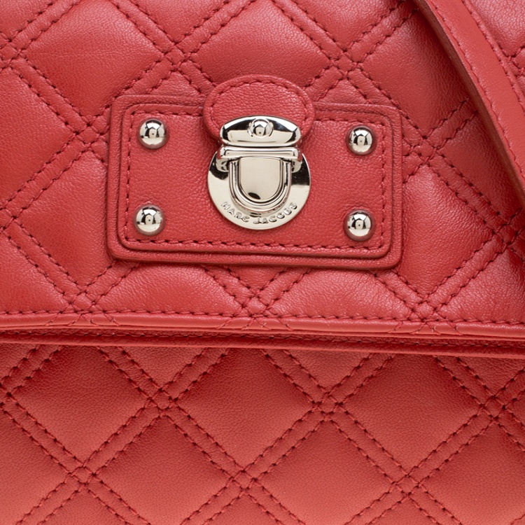 مملوكة مسبقًا Marc Jacobs Red Quilted Leather Shoulder Bag