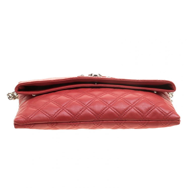 مملوكة مسبقًا Marc Jacobs Red Quilted Leather Shoulder Bag
