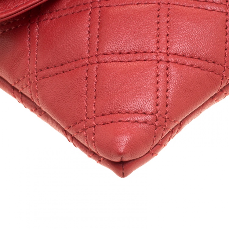 مملوكة مسبقًا Marc Jacobs Red Quilted Leather Shoulder Bag