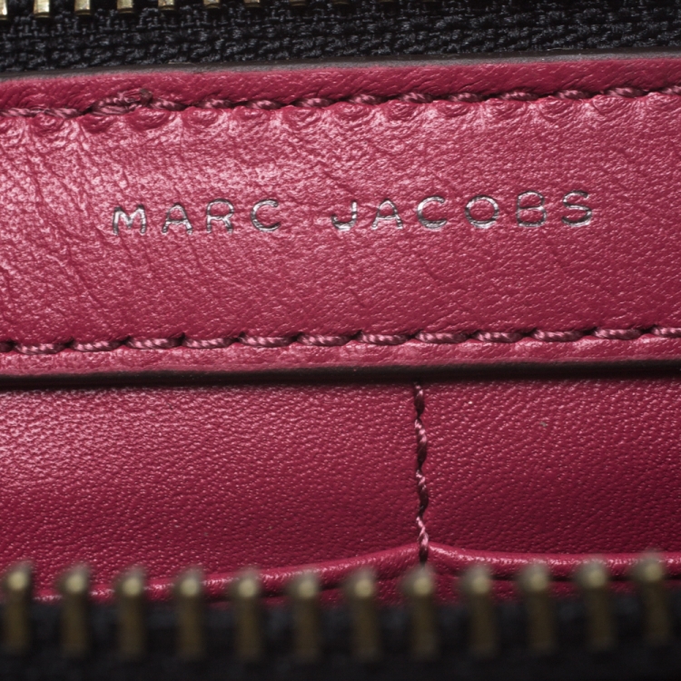 Pre Owned Marc Jacobs Raspberry Leather Small Gotham Crossbody Bag