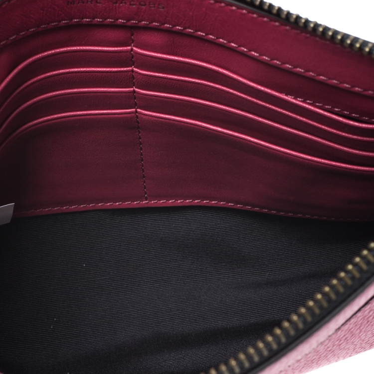 Pre Owned Marc Jacobs Raspberry Leather Small Gotham Crossbody Bag