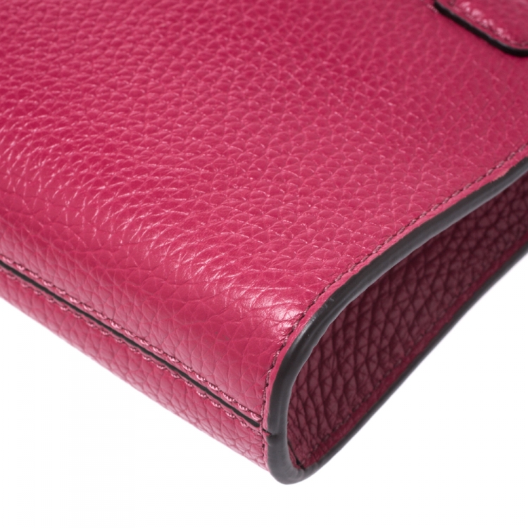 Pre Owned Marc Jacobs Raspberry Leather Small Gotham Crossbody Bag