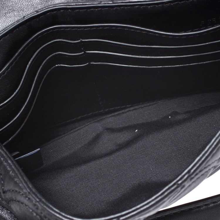 مملوكة مسبقًا Marc Jacobs Black Leather Matelasse Crossbody Bag